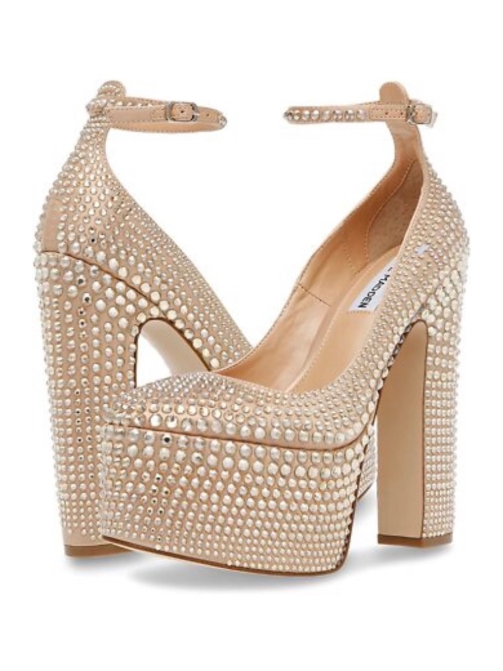 STEVE MADDEN SKYRISE RHINESTONES PLATFORMS
